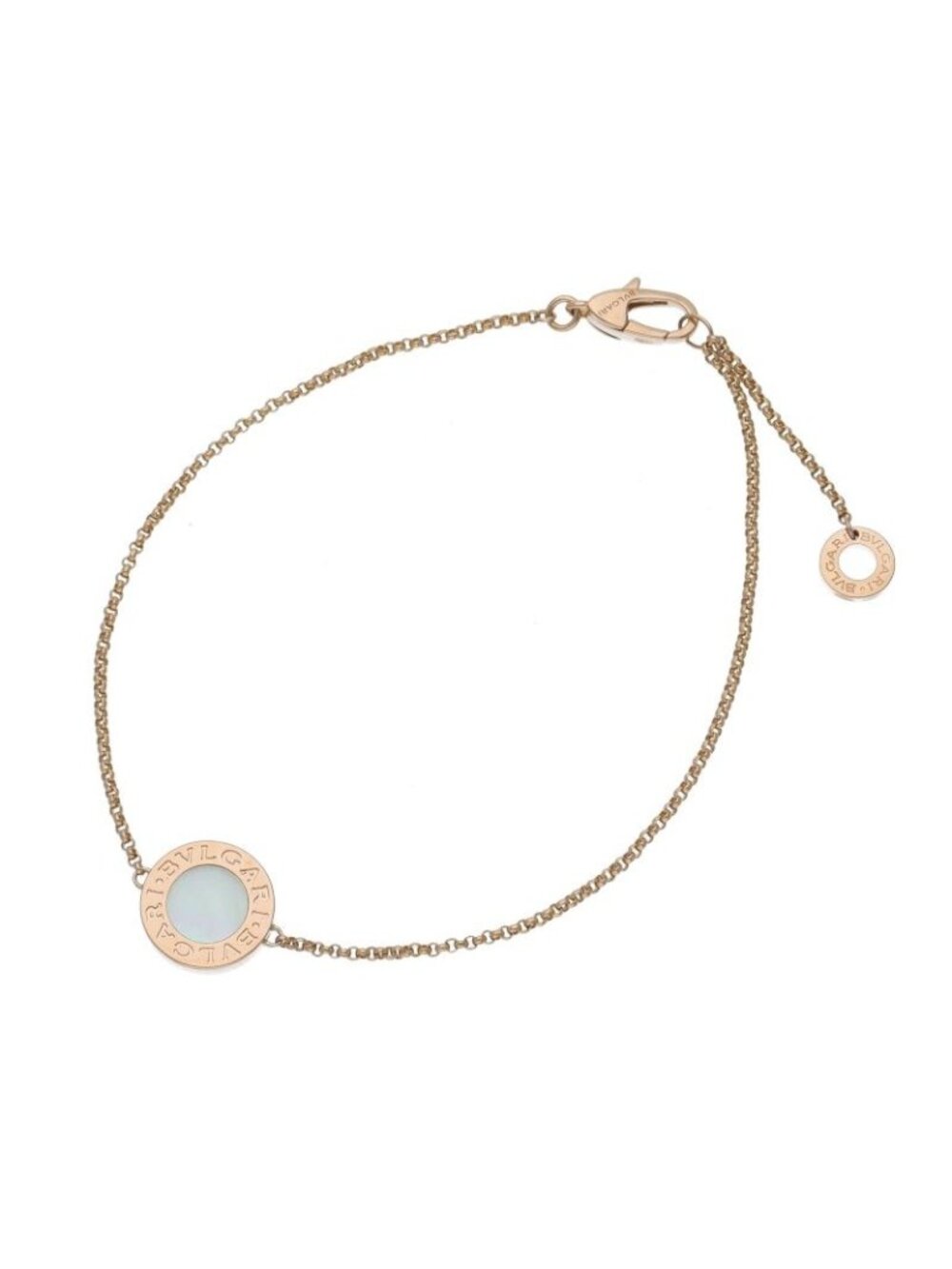 Bvlgari Shell Bracelet M L 18K Pink Gold
